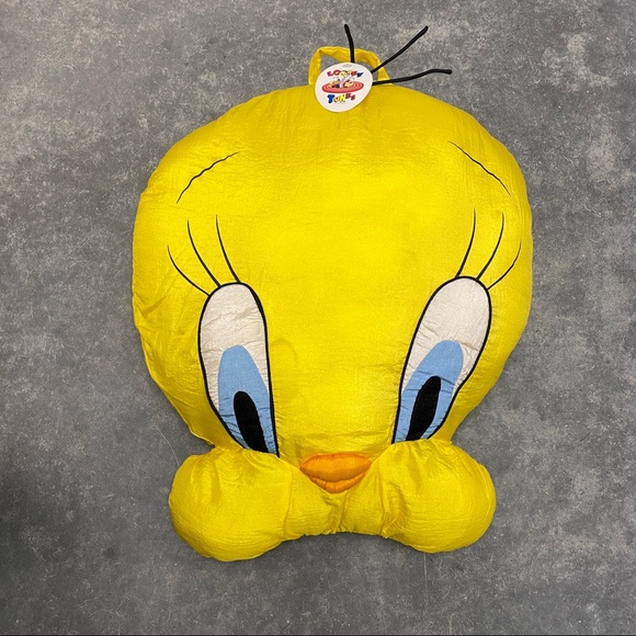 Vintage 90s looney tunes tweety bird pillow large - Picture 1 of 5